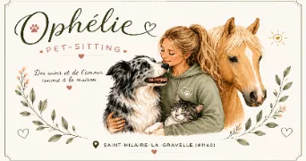 ophélie pet sitter à ST HILAIRE LA GRAVELLE 41160
