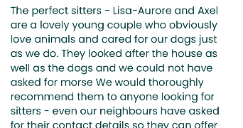 lisa aurore pet sitter à VAIRES SUR MARNE 77360_7